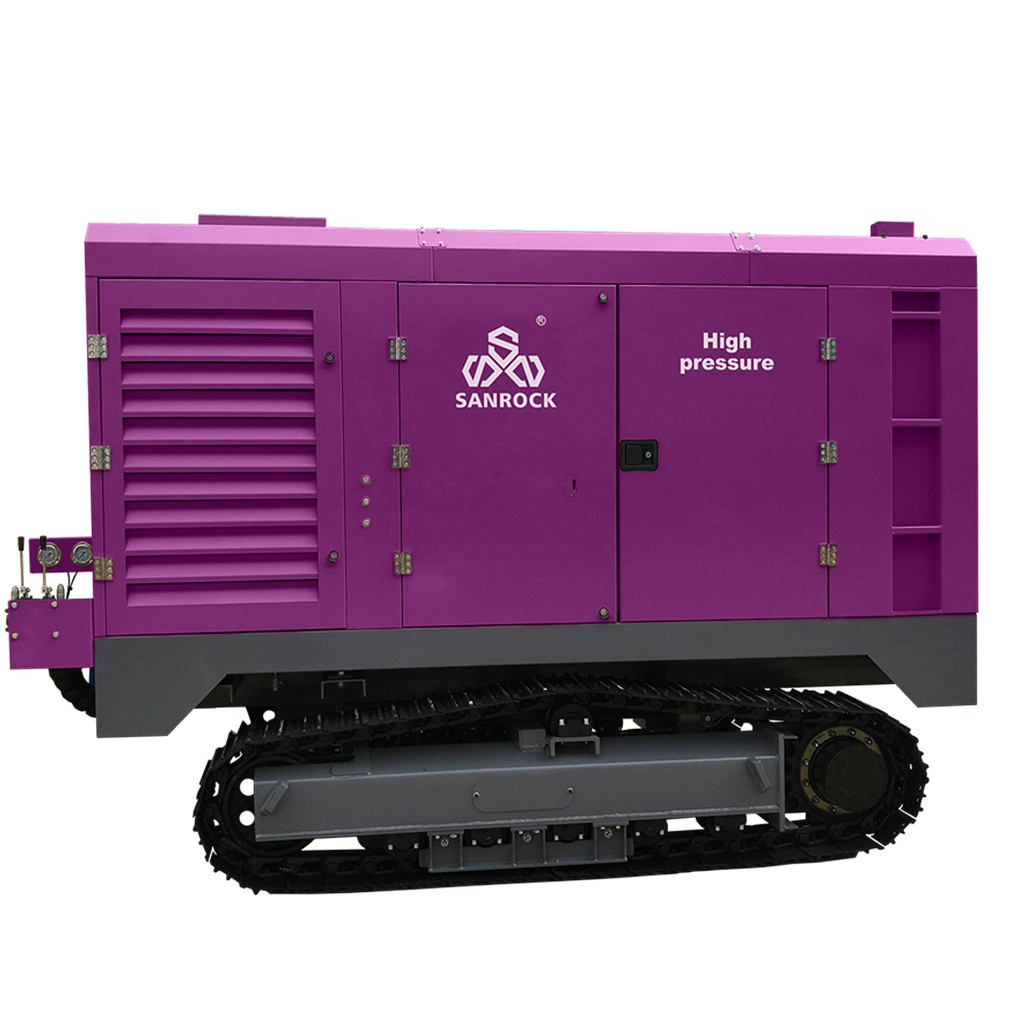 Steel Crawler Air Compressor Machine Mining Screw Air Compressor Portable Air Compressor