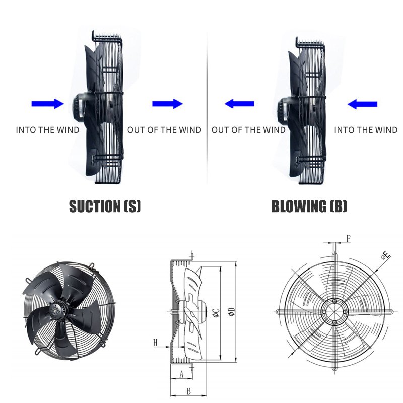 YWF-910 Poultry Ventilation Fans 910mm air Blower Fan Large Two Way Exhaust Fan