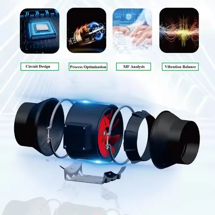 Fan Manufacturer Booster Ventilation Fans Inline Duct Fan for Grow Tents Hydroponics