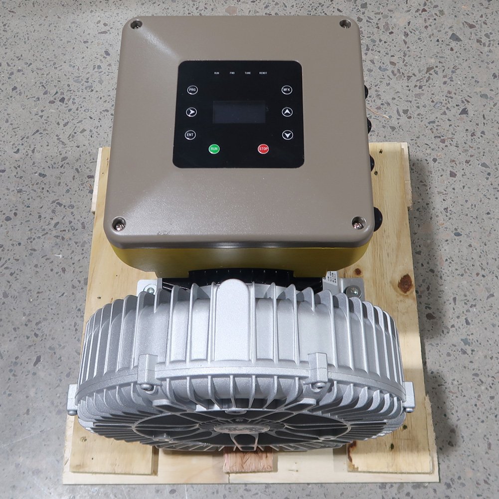 Highly Efficient Three Phase Permanent Magnet Integrated Variable Frequency Ring Blower for Printing Sucks