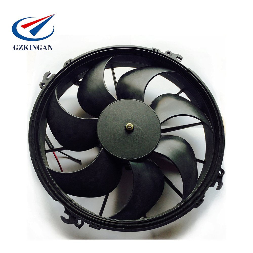 12inch Black Bus Air Conditioner Blower Cooling Radiator 12V and 24V Suction air Condenser Fan