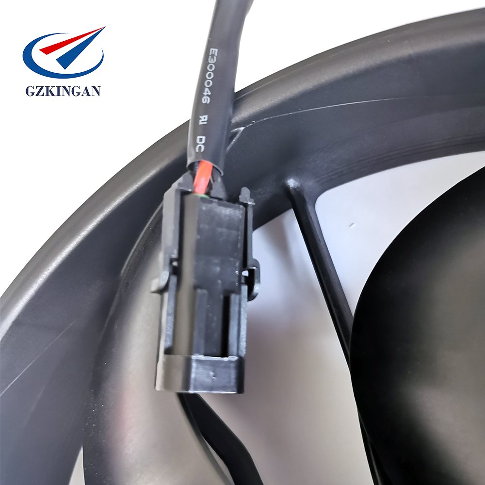 12inch Black Bus Air Conditioner Blower Cooling Radiator 12V and 24V Suction air Condenser Fan