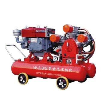 5 Bar Diesel Engine Portable Used 100cfm Piston Mining Air Compressors Machines With Jack Hammer/Rock Drill Hammer