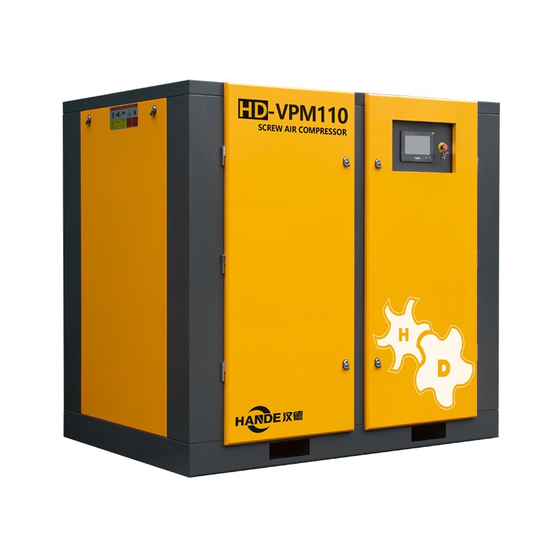 HANDE 110kw 150HP Air Compressors High-Effect Airend Permanent Magnet Variable Frequency Conversion Screw Compressor Customized