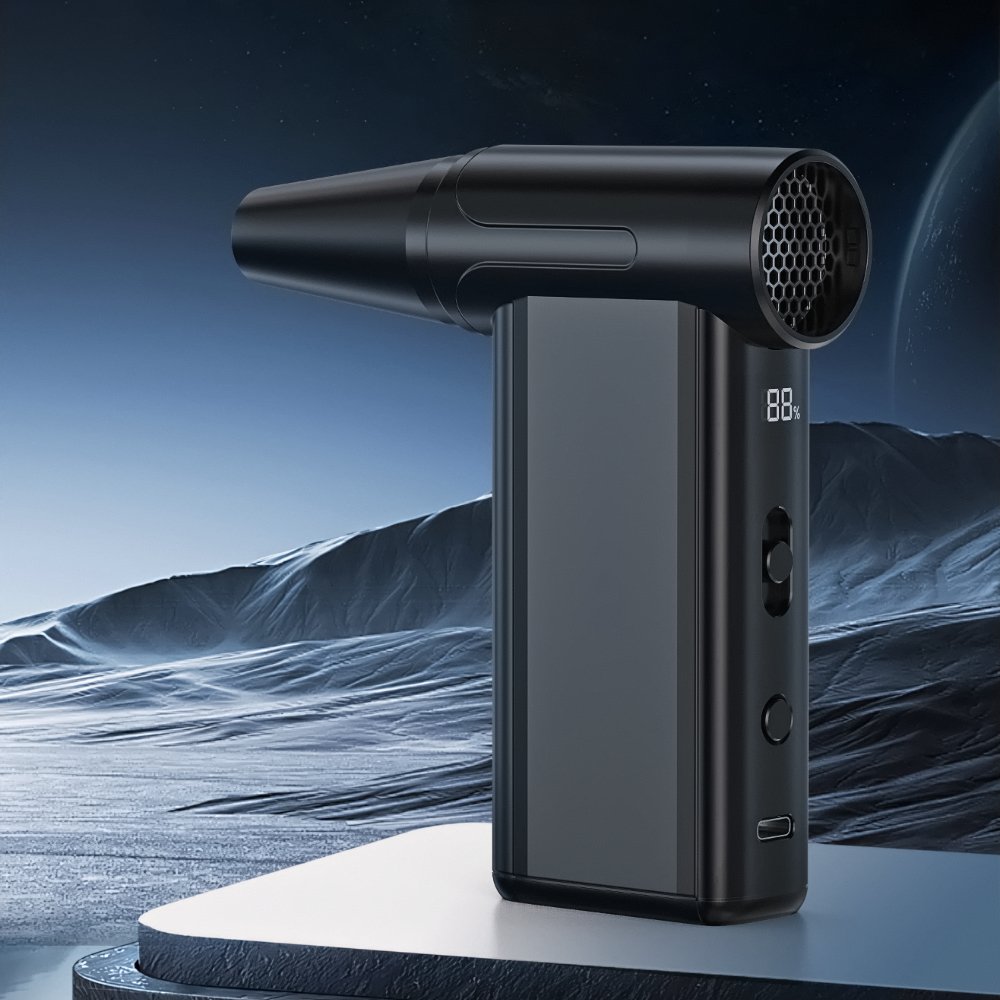 Hot Sale Multi Function 8 Gears High Speed Mini Powerful Compressed air duster Wireless Electric Turbo Fan for Home Office Car