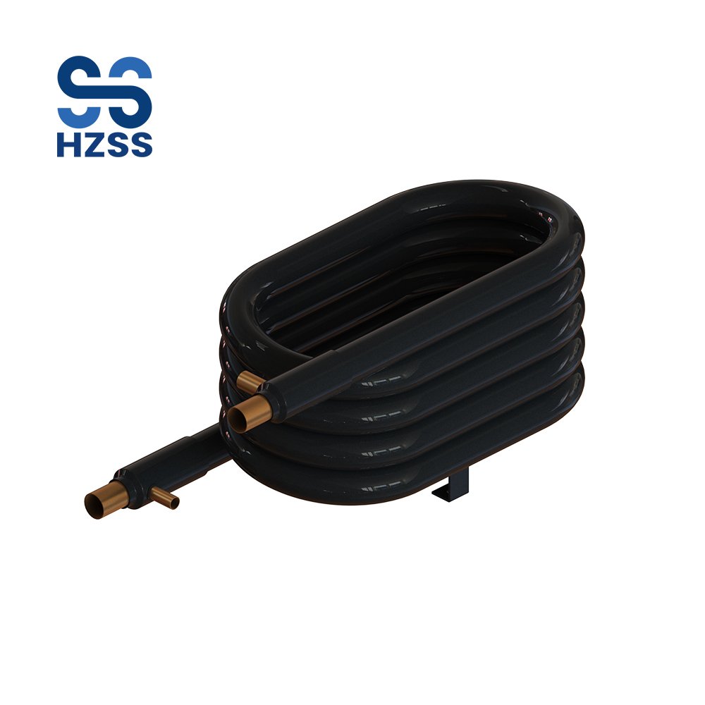 HZSS Spiral Heat Exchanger Titanium Marine Condenser Corrosion Resistance Tube in Tube Coaxial Heat Exchanger