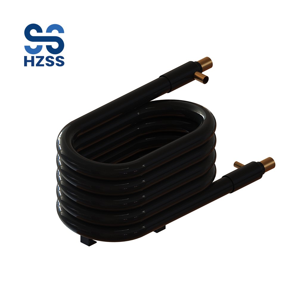 HZSS Spiral Heat Exchanger Titanium Marine Condenser Corrosion Resistance Tube in Tube Coaxial Heat Exchanger