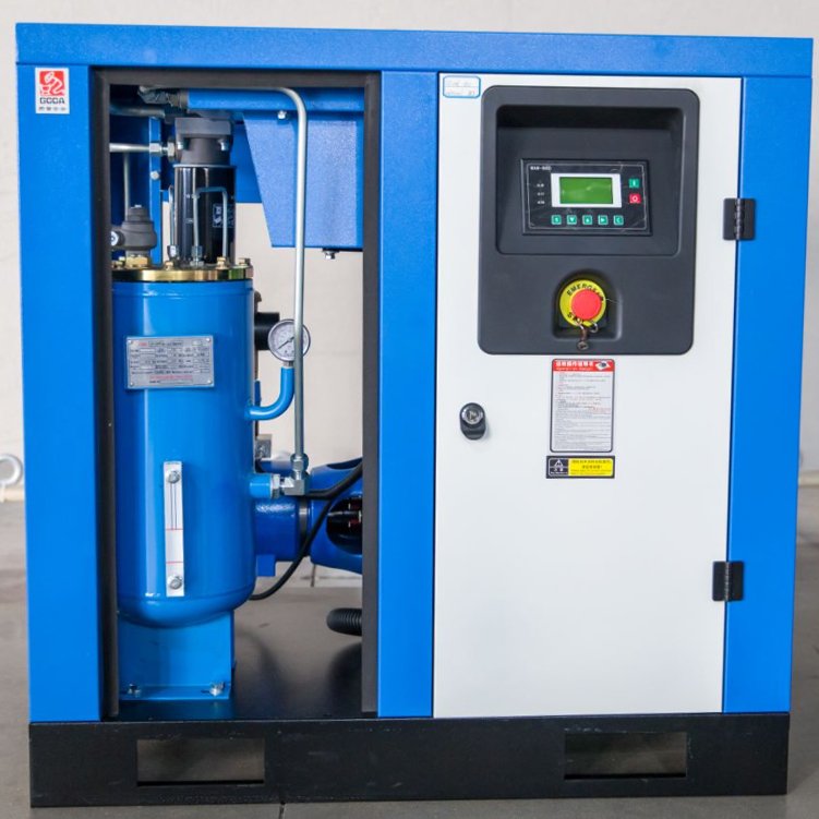 Best Quality 8bar 9.3m3 /min 75hp 55Kw Power Frequency Fixed Speed Screw Air Compressor