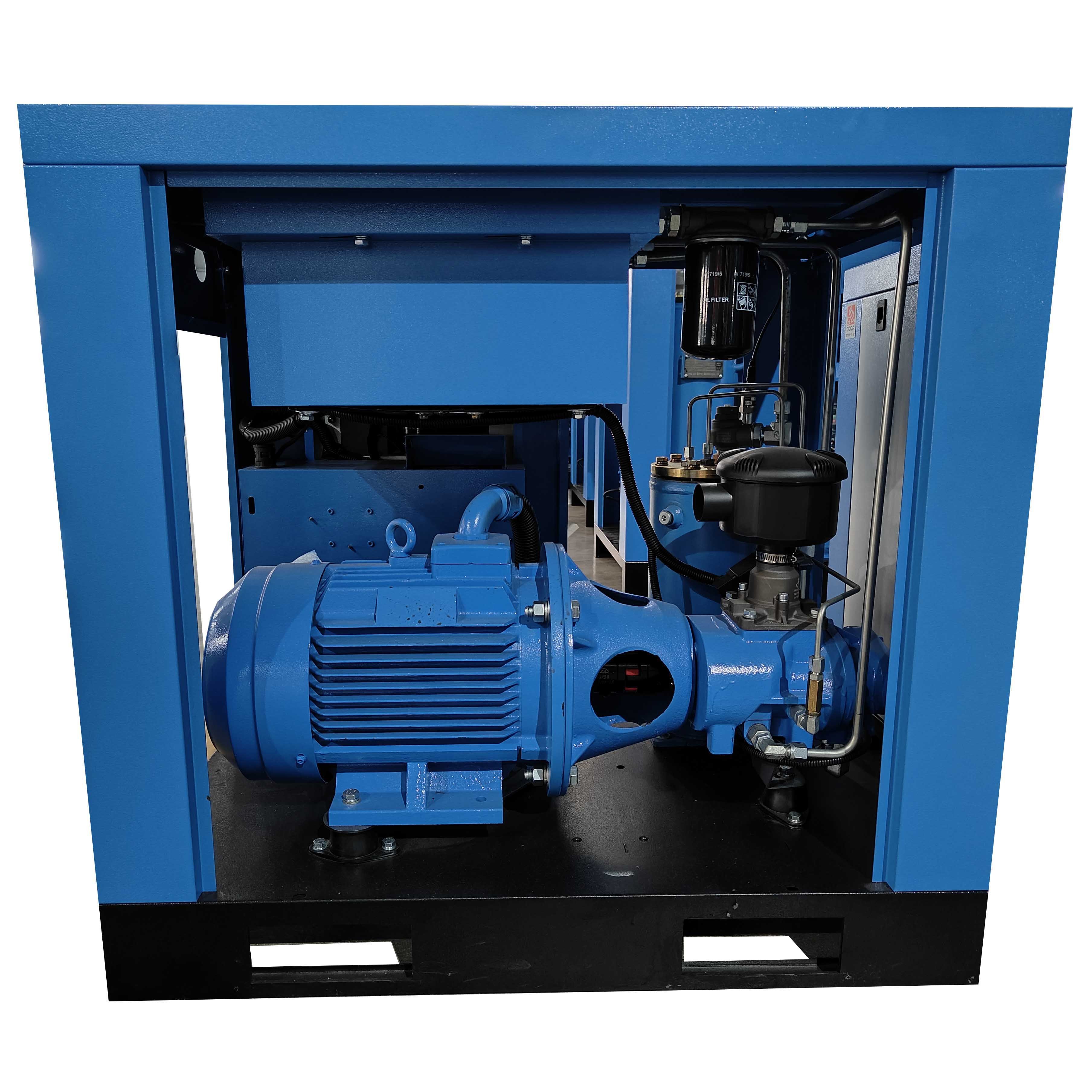 Best Quality 8bar 9.3m3 /min 75hp 55Kw Power Frequency Fixed Speed Screw Air Compressor
