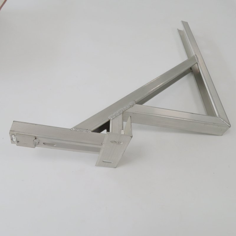Factory Custom Metal Welding Bracket for Air Conditioner Heat Pump System Wall Mount Condenser Bracket Aluminum Welded Support