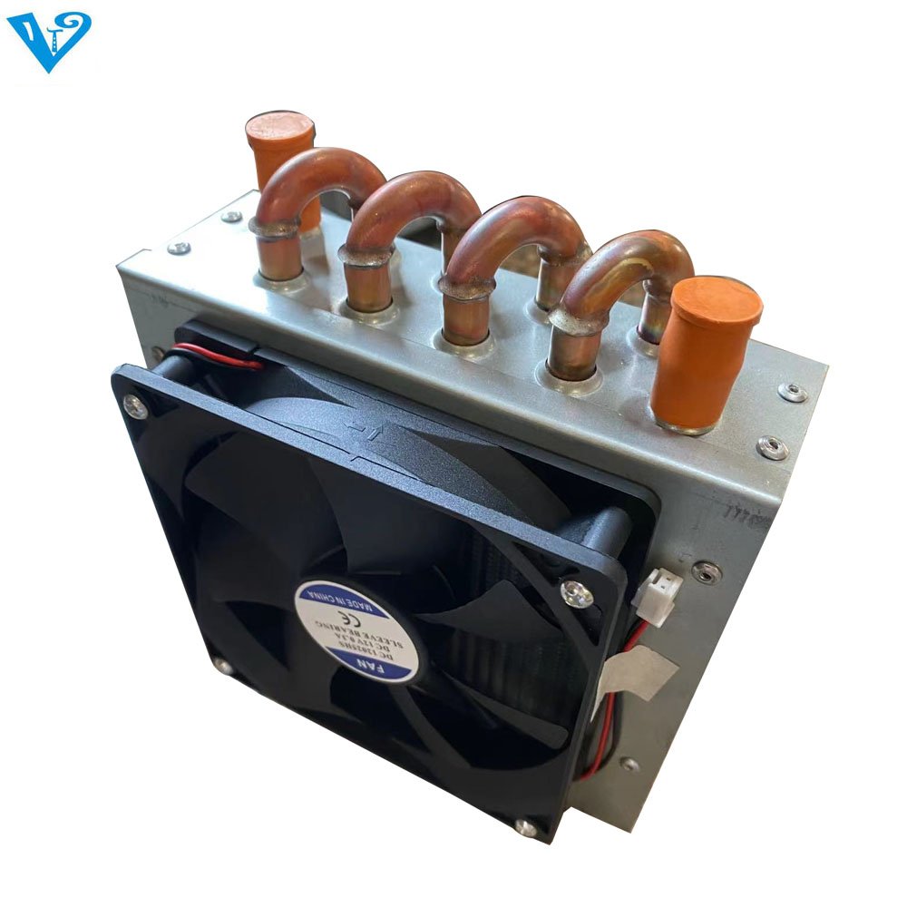 2022 L Shaped Heat Pump Evaporator Air Conditioner Condenser Coil air to Water Heat Exchanger With Fan