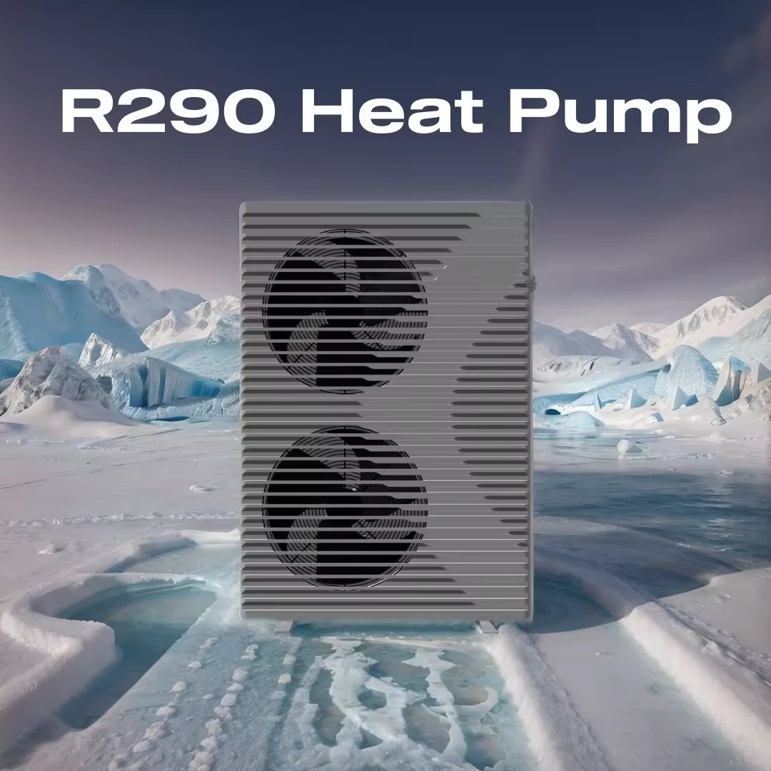 China Factory's New R290 Monobloc Heat Pump DC Inverter EVI Floor-Standing Air Conditioner With Condenser Motor-Core Included