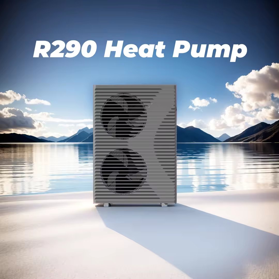 China Factory's New R290 Monobloc Heat Pump DC Inverter EVI Floor-Standing Air Conditioner With Condenser Motor-Core Included