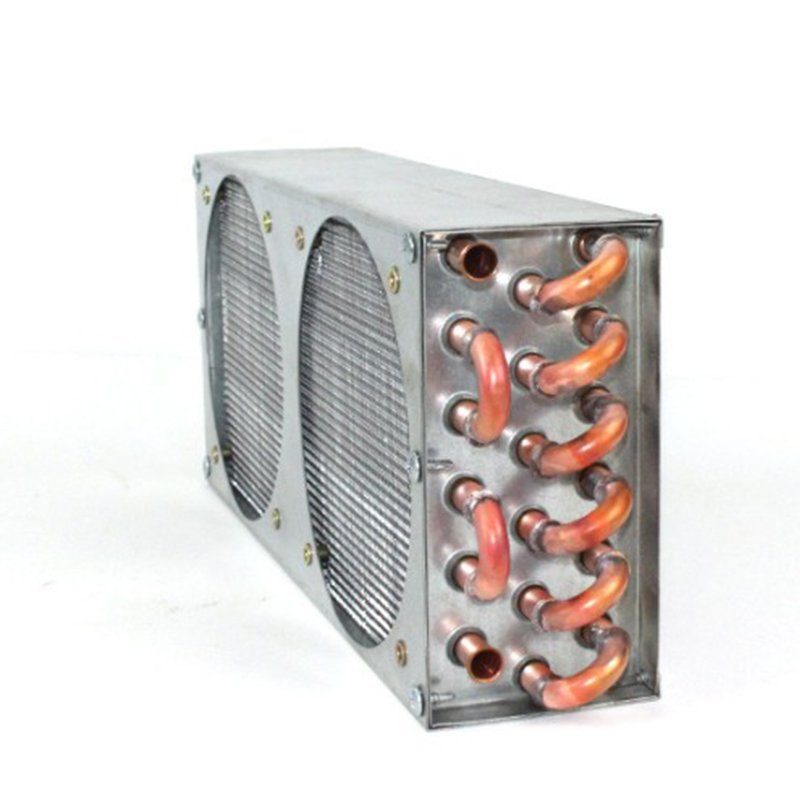 Copper Tube Condenser 3/8 Heat Exchanger Coil for Miniature Double Fan Refrigeration Units