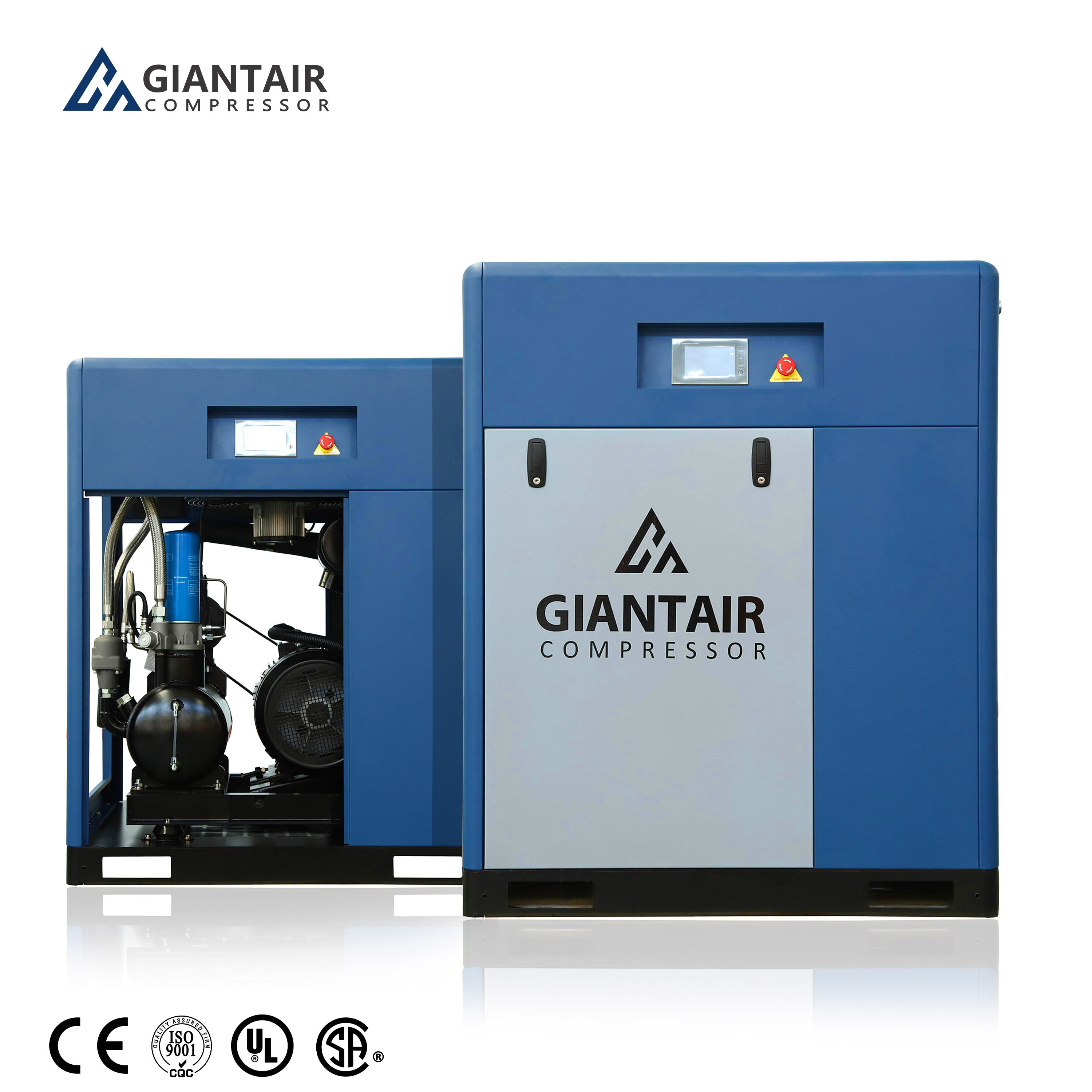 Giantair 22KW 30HP High Quality Belt Driven Rotary air Compressor Energy Saving Screw air Compressor