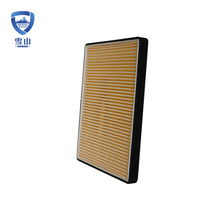 Orange High Efficiency Odor Removal Air Filter Car Cabin HEPA Air Filter