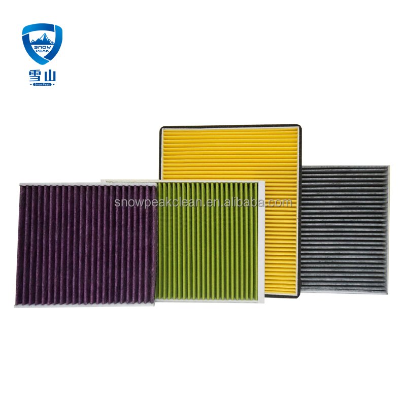 Orange High Efficiency Odor Removal Air Filter Car Cabin HEPA Air Filter