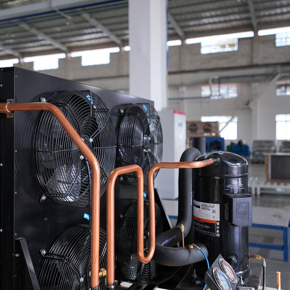 5Hp Semi Hermetic Condensing Unit Cold Room Air Cooled Refrigeration Compressor Condensing Unit