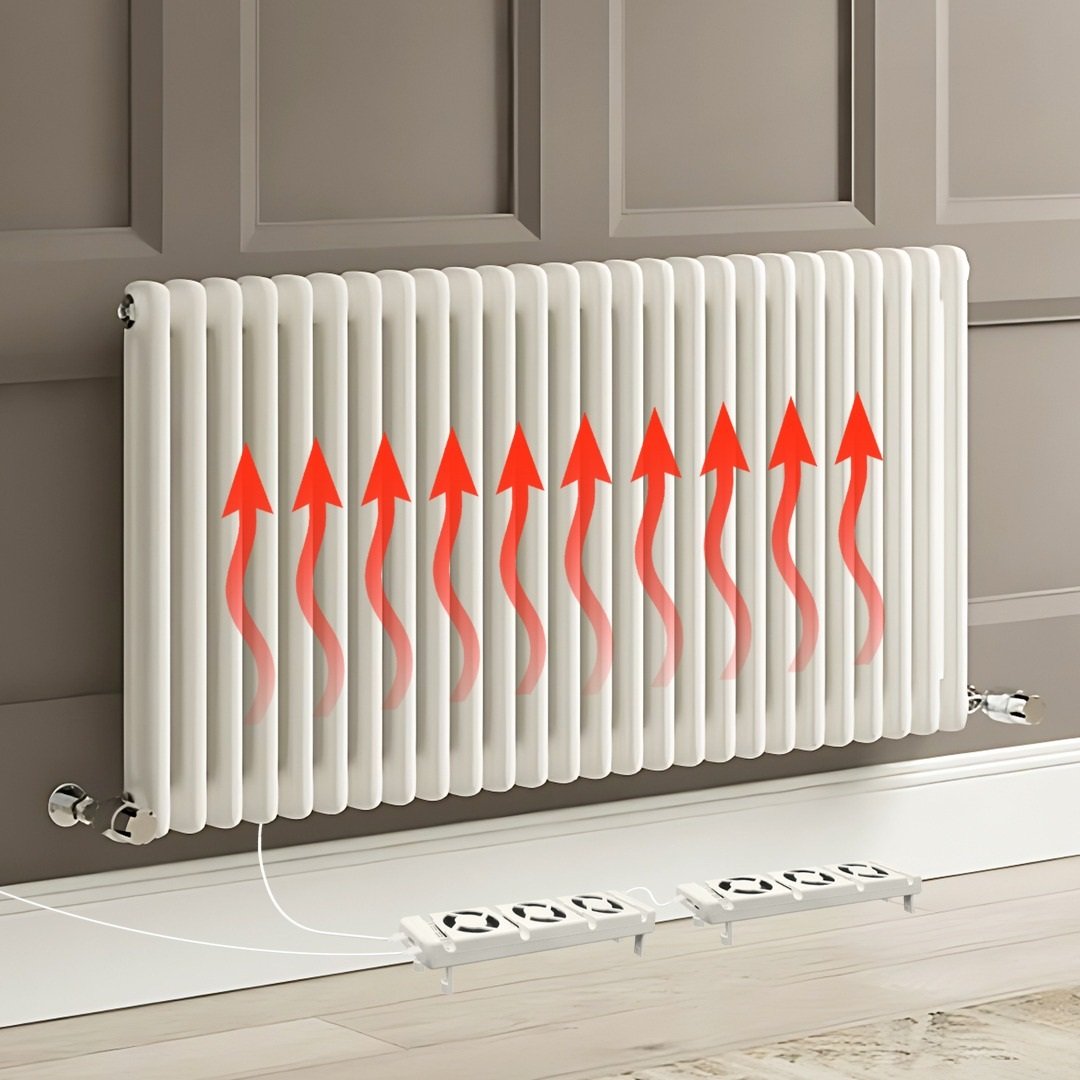 High Dualibility DC12V Radiator Ventilator Magnetic Heat Vent Blower Booster Radiator Top Fan