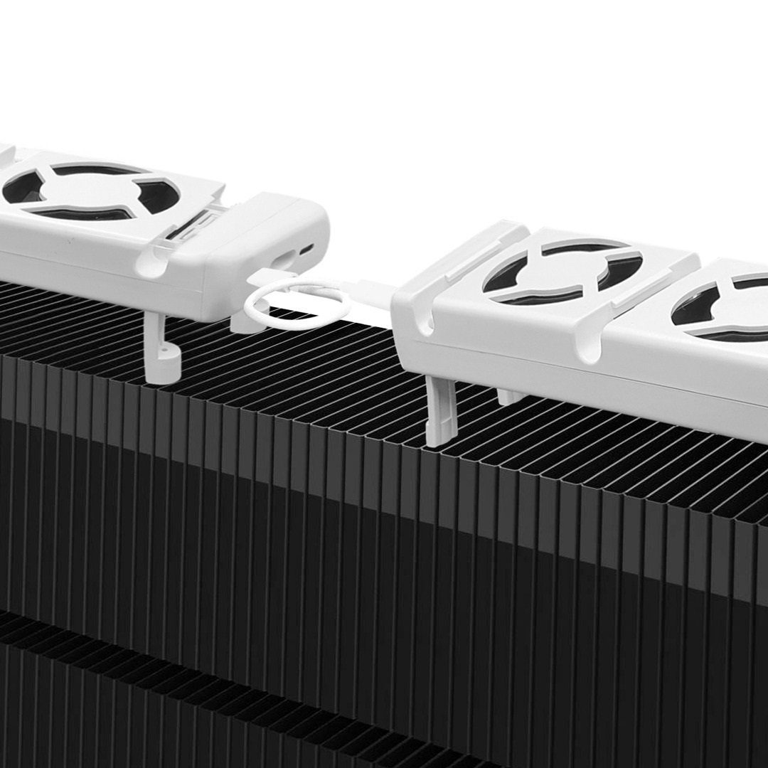 High Dualibility DC12V Radiator Ventilator Magnetic Heat Vent Blower Booster Radiator Top Fan