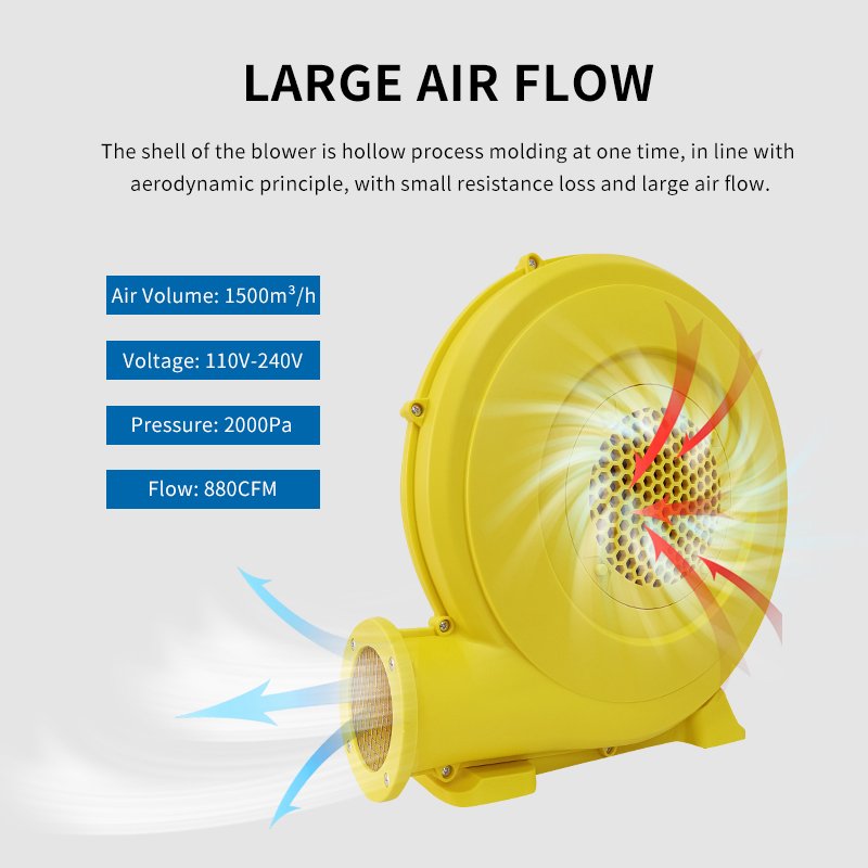 High Quality 750w Inflatable Blower Electric air Blower Fan