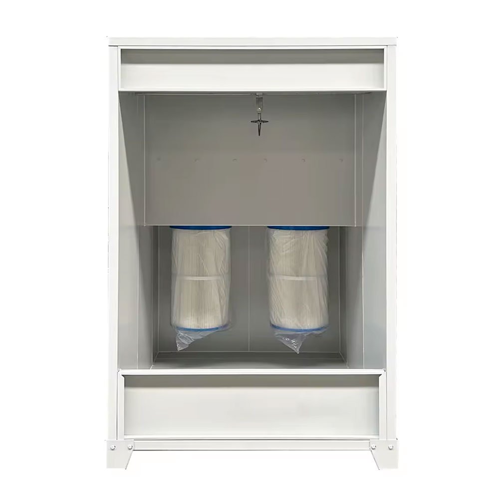 Small Powder Paint Cabinet Powder Coating Spray Booth for Spray Metal Wheels Rim
