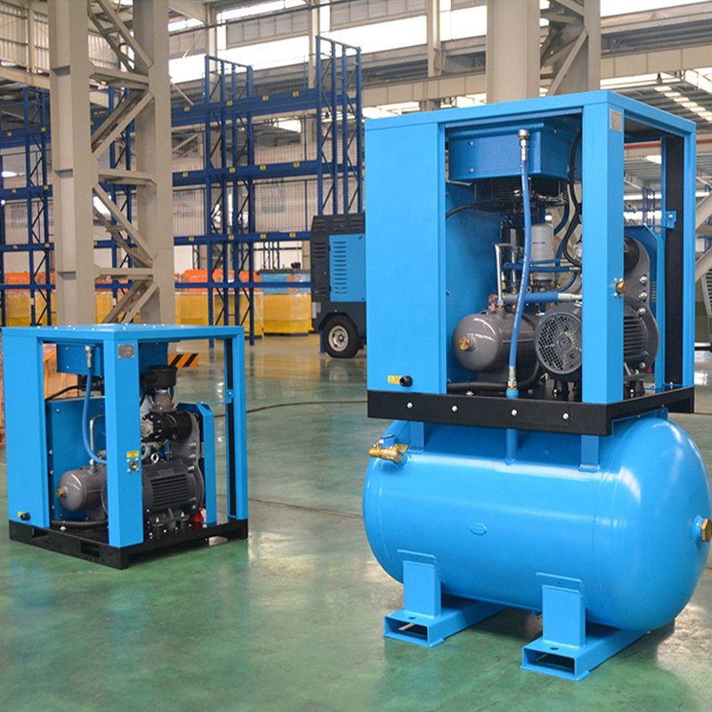 Direct Drive Rotary Screw Air Compressor GS4-8 With Tank for Industry Low Pressure Air Compressor