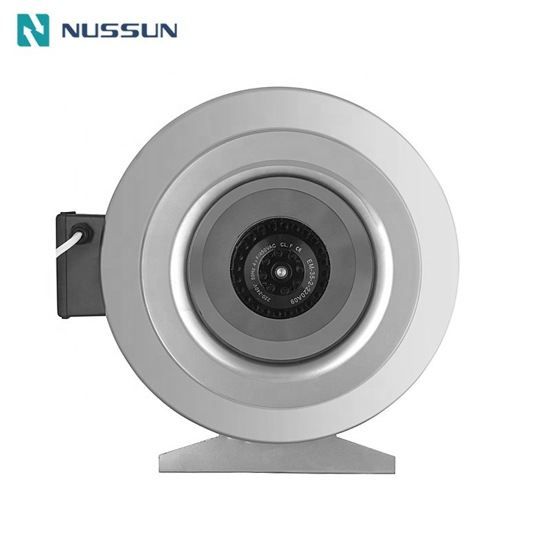 100mm Big Air Volume High Pressure Centrifugal Type Inline Duct Fan Metal Centrifugal Duct Fan