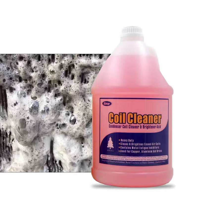 AC External Condenser Evaporator Coil Cleaner for Air Conditioner Foam Coil Safe Fin Cleaner Gallon Liquid 4L Coil Cleaner