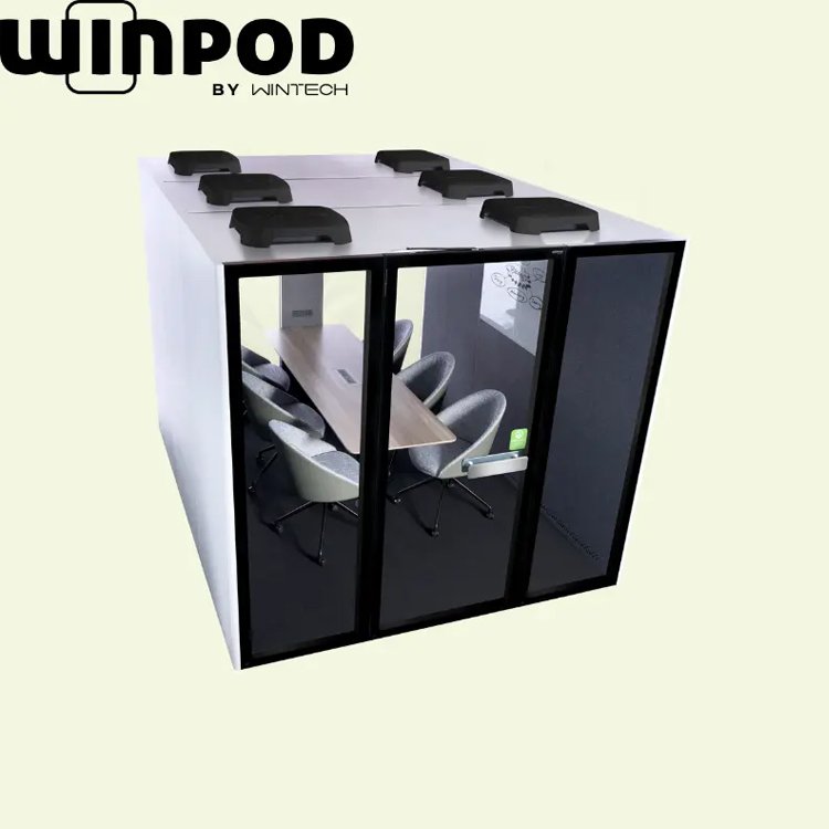 ODM Office Meeting Phone Booth M POD 2200mm X 700mm X 25mm Meeting Pod Soundproof Acoustic Private Personal Workstation Pod