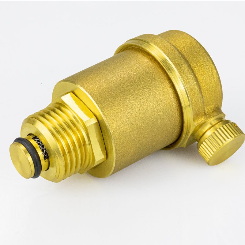 TMOK Nice Quality 1/2" DN15 Side Brass Automatic Air Release Bleed Valve Air Vent Valve for Solar Water Heater and HVAC System
