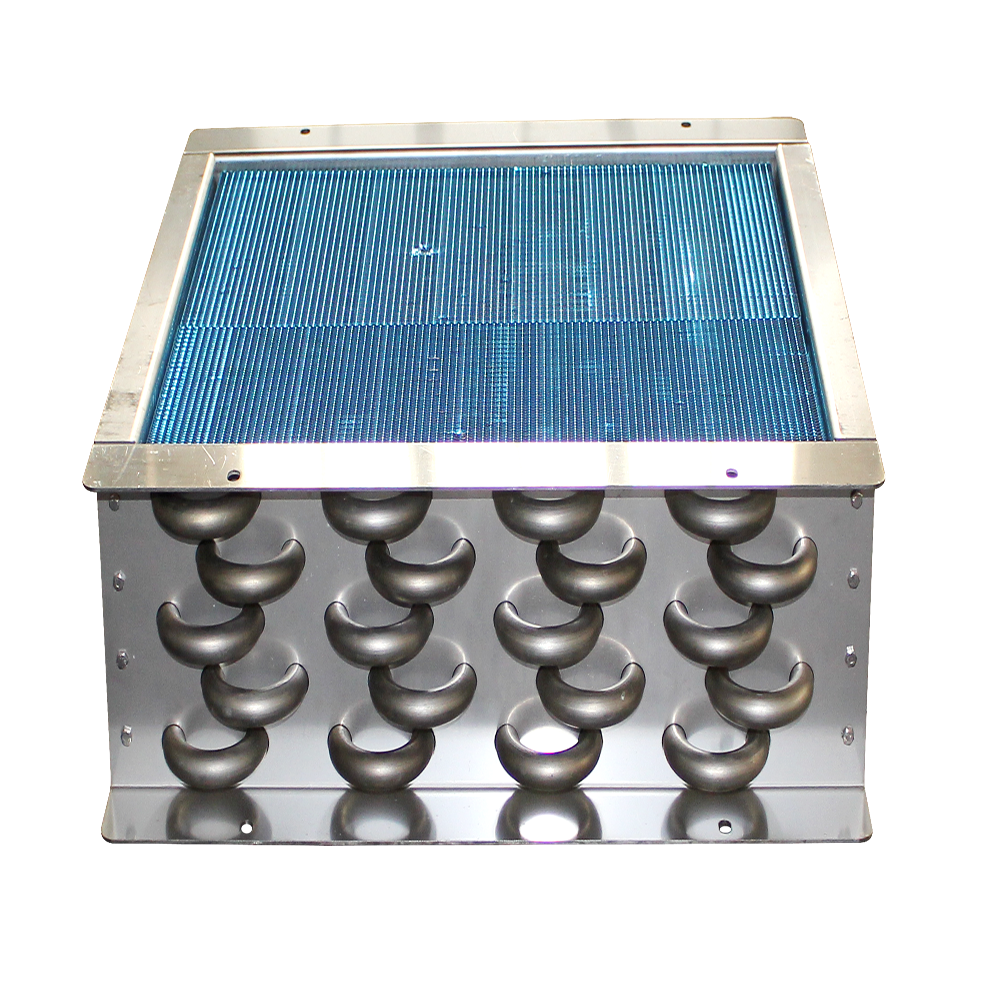 Custom Industrial Copper Tube Aluminum Foil Fin Condensing Evaporator Copper Tube Heat Exchanger