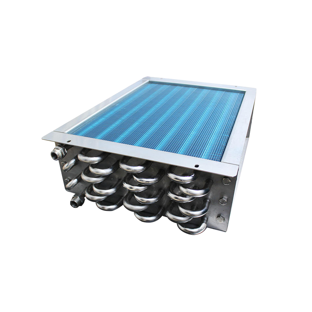 Custom Industrial Copper Tube Aluminum Foil Fin Condensing Evaporator Copper Tube Heat Exchanger