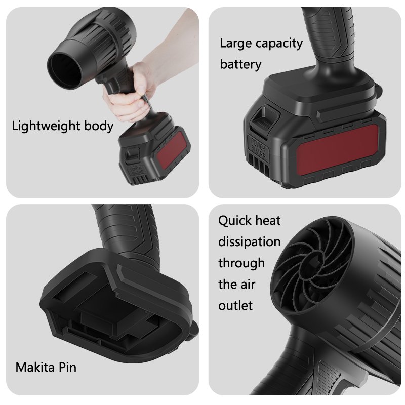 Powerful Turbo Jet Blower Electric Fan Electric Portable Blower With Battery