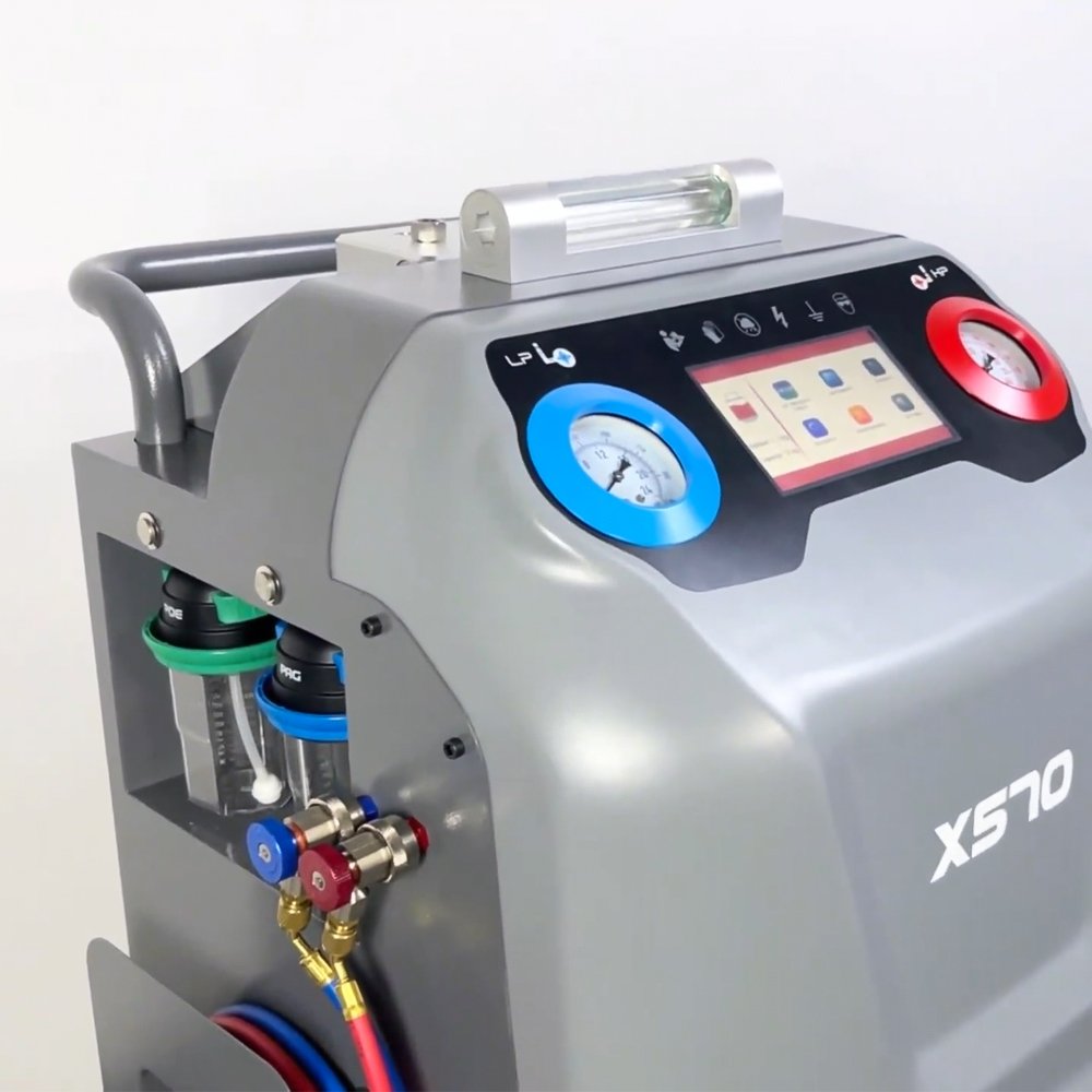 R134a Car Refrigerant Filling Machine Automatic Air-conditioning Refrigerant Gas Recovery Tank Machine AC Flush Machine