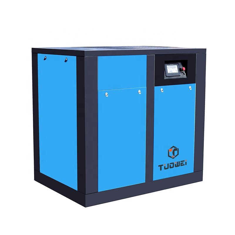 55kW 75Hp 102psi Oil Cooler Variable Frequency Energy Saving Rotary Screw Air Compressor With Inverter