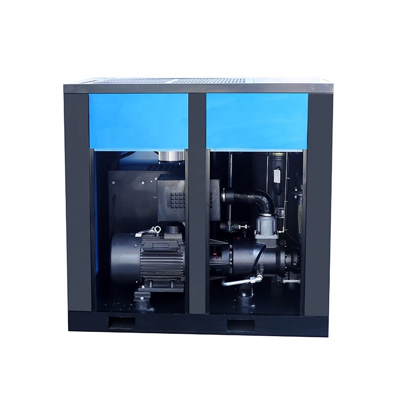 55kW 75Hp 102psi Oil Cooler Variable Frequency Energy Saving Rotary Screw Air Compressor With Inverter