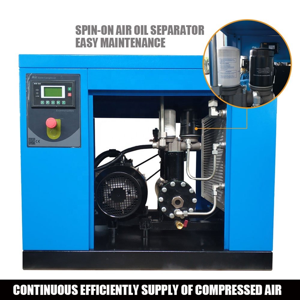 7.5kw 10hp New Design Belt Driven air Compressor 220v for Industrial