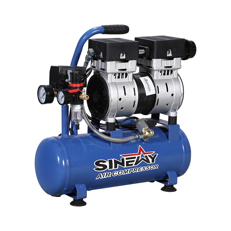 Sinewy Mini Compresor De Aire Chinese 220V 9L 8 Bar Silent Small Portable Oilless Air Compressor for Painting
