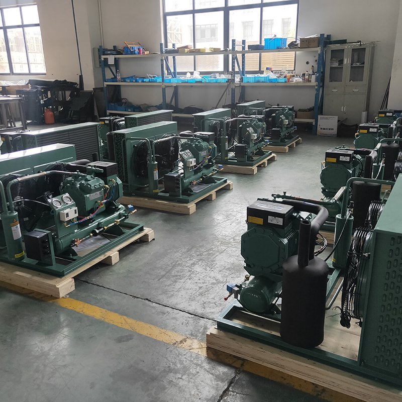 RUIXUE Freezer Open Type Semi-Hermetic Compressor Condensing Unit Coldroom Air Condenser