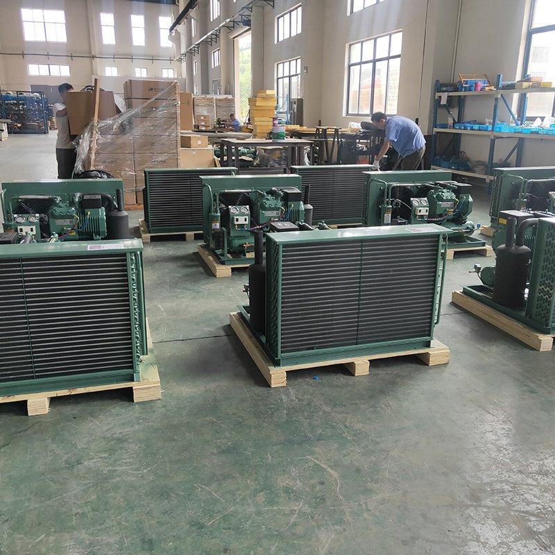 RUIXUE Freezer Open Type Semi-Hermetic Compressor Condensing Unit Coldroom Air Condenser