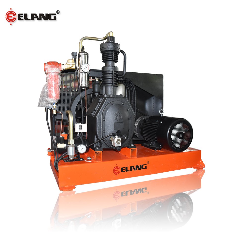 Elang 50HP 37KW 30/40Bar 3.2 M3/min High Pressure Three Stage Belt Driven Piston Air Compressor