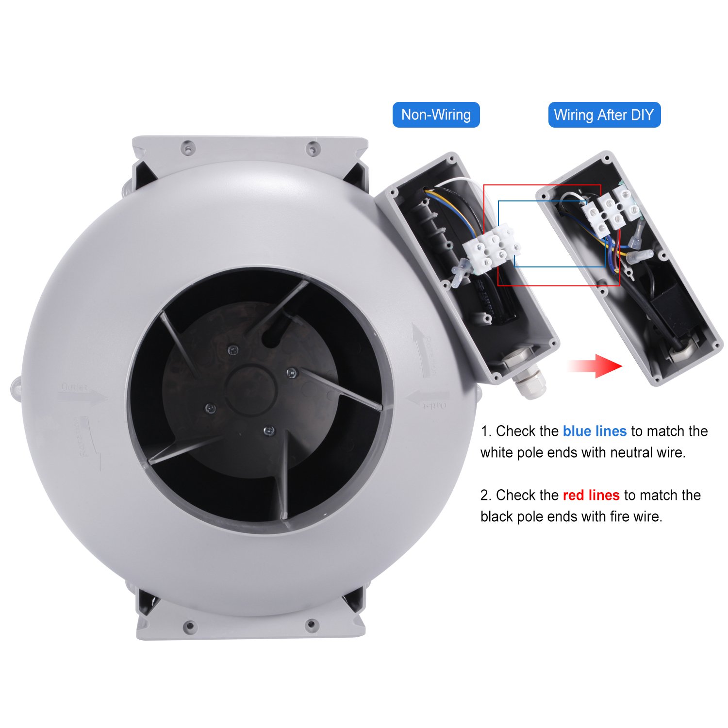 Fan Manufacturer air Extractor Fan Price Metal Circular 315mm Centrifugal Duct air Cooling Fan