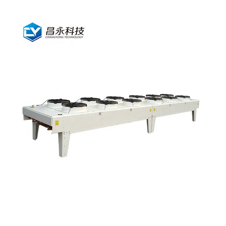 Good Quality Counterflow Heat Exchanger Copper Tube Finned Condenser Dry Cooler With Cooling Pads