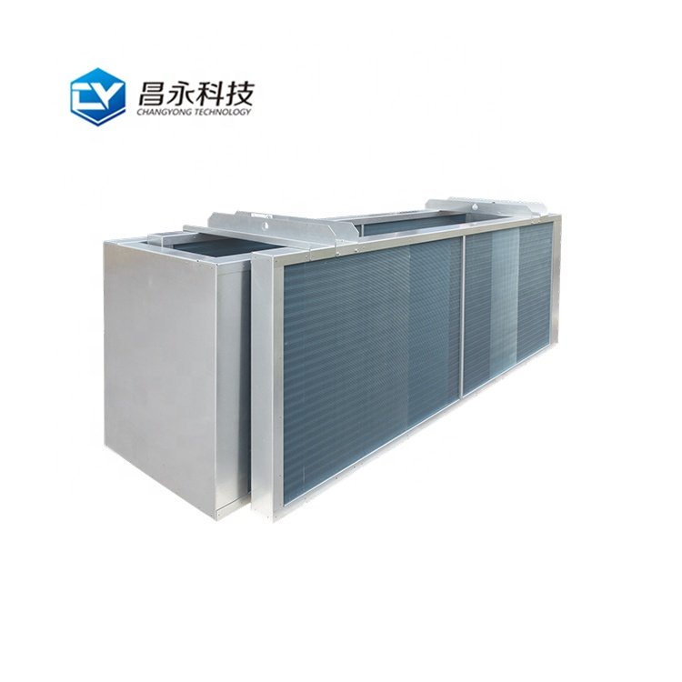 Good Quality Counterflow Heat Exchanger Copper Tube Finned Condenser Dry Cooler With Cooling Pads
