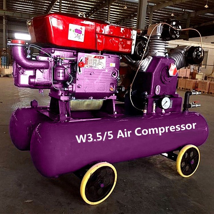 Portable Piston Air Compressors W3.0/5 Industrial Machine Mining Diesel Air Compressor