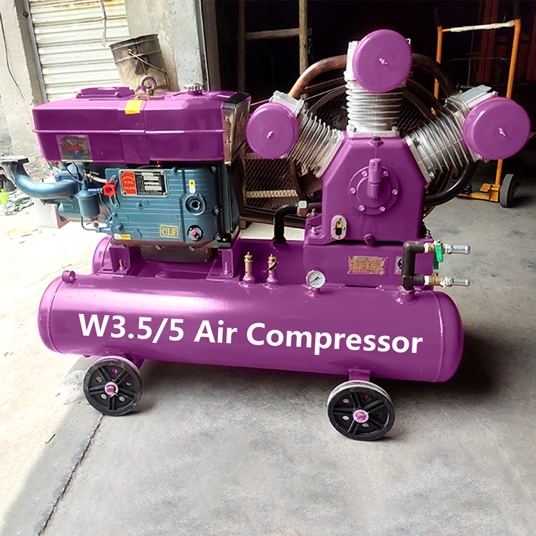 Portable Piston Air Compressors W3.0/5 Industrial Machine Mining Diesel Air Compressor