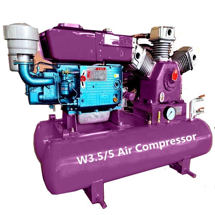 Portable Piston Air Compressors W3.0/5 Industrial Machine Mining Diesel Air Compressor