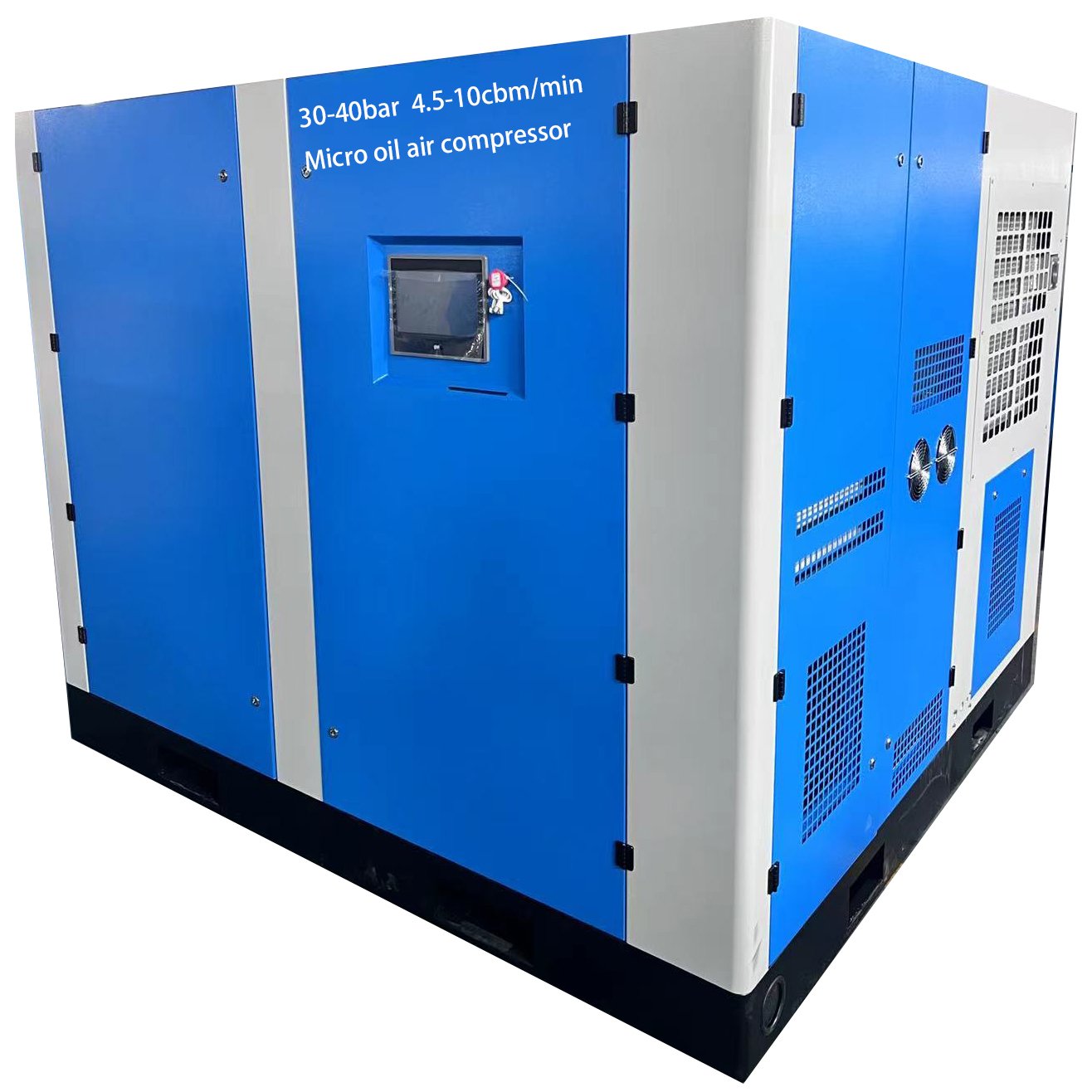Best Quality Two Stage Compression Micro Oil 4-10m3 100kw High Pressure 30-40bar PM VSD Screw Air Compressor