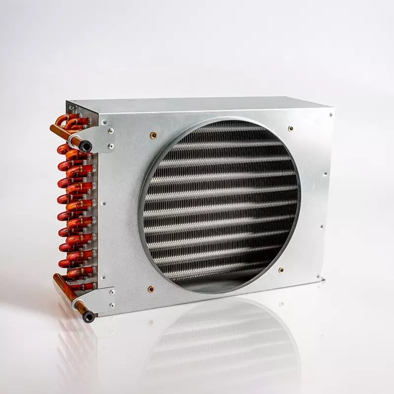 Freezer Refrigerator Refrigeration Spare Parts Copper Tube Air Cooled Condenser Evaporator Coils Heat Exchangers with Fan Motor